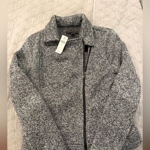 NWT banana republic Gray Zip-Up Jacket size small